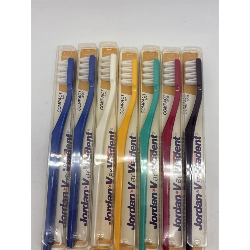 18- Jordan V Compact,Full, Baby Soft Toothbrushes NOS Made in Norway New